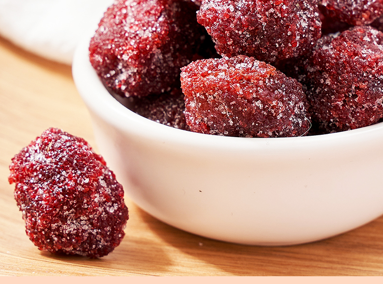 冰花杨梅梅子袋装冰糖杨梅干罐装零食果干果脯休闲食品小吃蜜饯