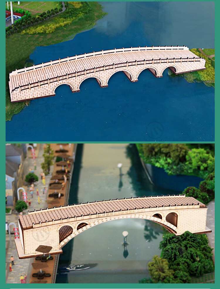 赵州桥俯视图和侧面图图片
