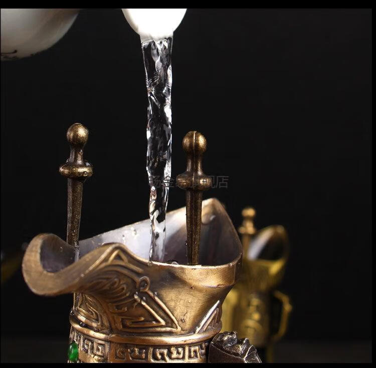 秦朝酒杯三脚杯古代爵杯青铜器仿古爵杯觥乾隆杯古代酒杯酒樽杯古酒杯