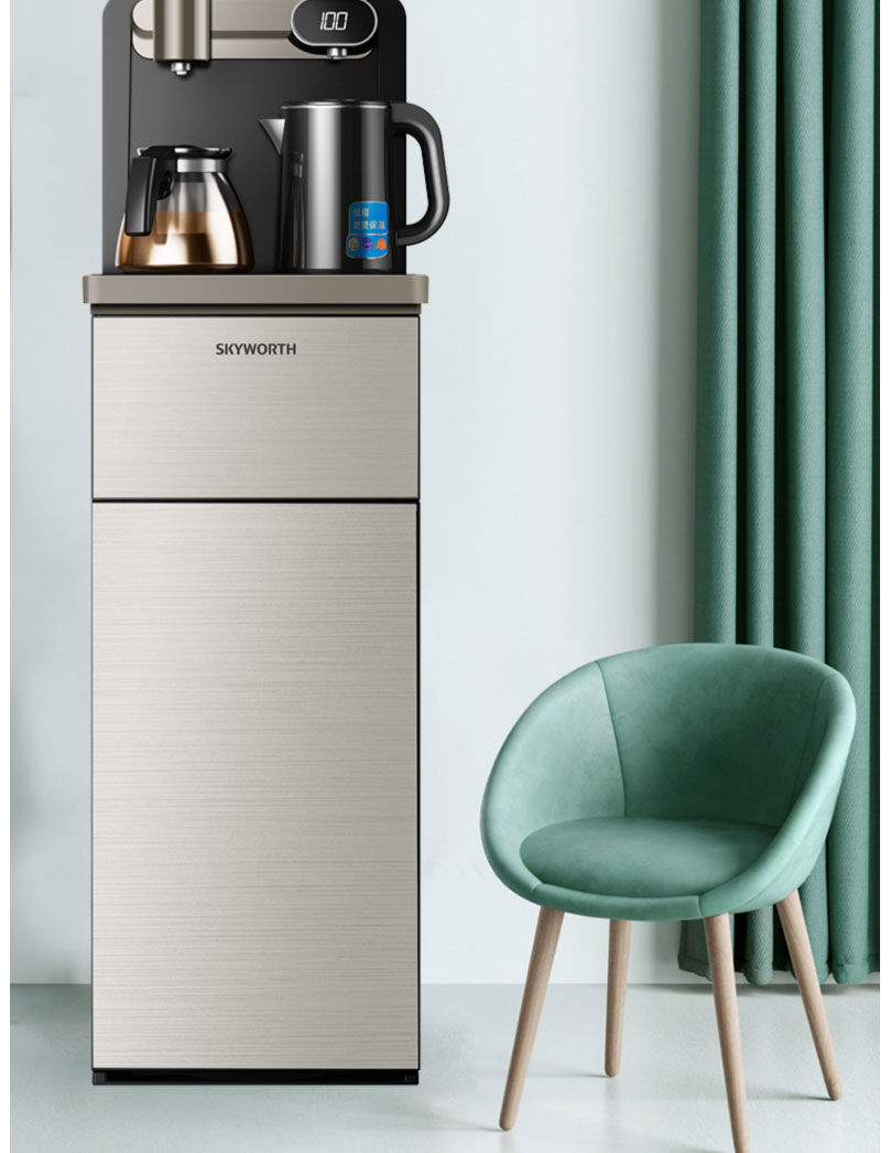 创维(skyworth)饮水机家用立式全自动智能下置水桶多功能冷热遥控小型