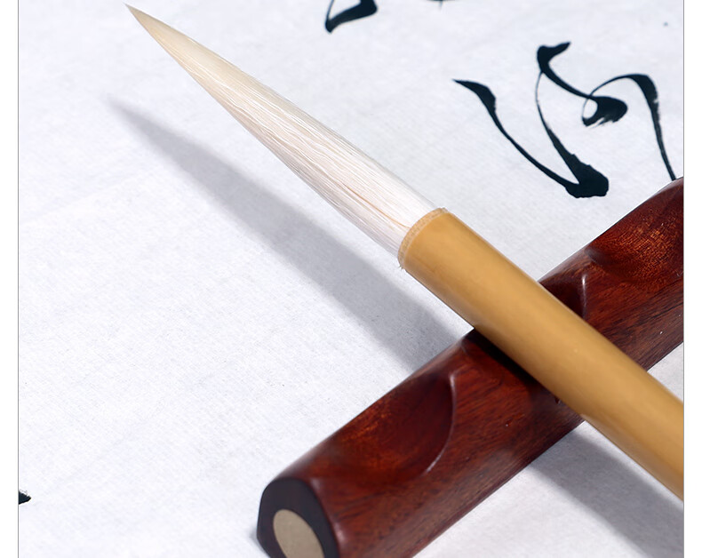 长锋羊毫毛笔长峰书法行书草书专用细长杆长毫大楷写意国画大号勾线笔