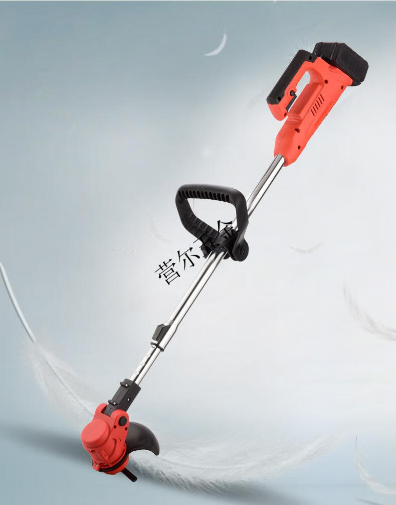 电动除草机家用锂电池割草机小型家用电动手持草坪修剪机便携充电式多