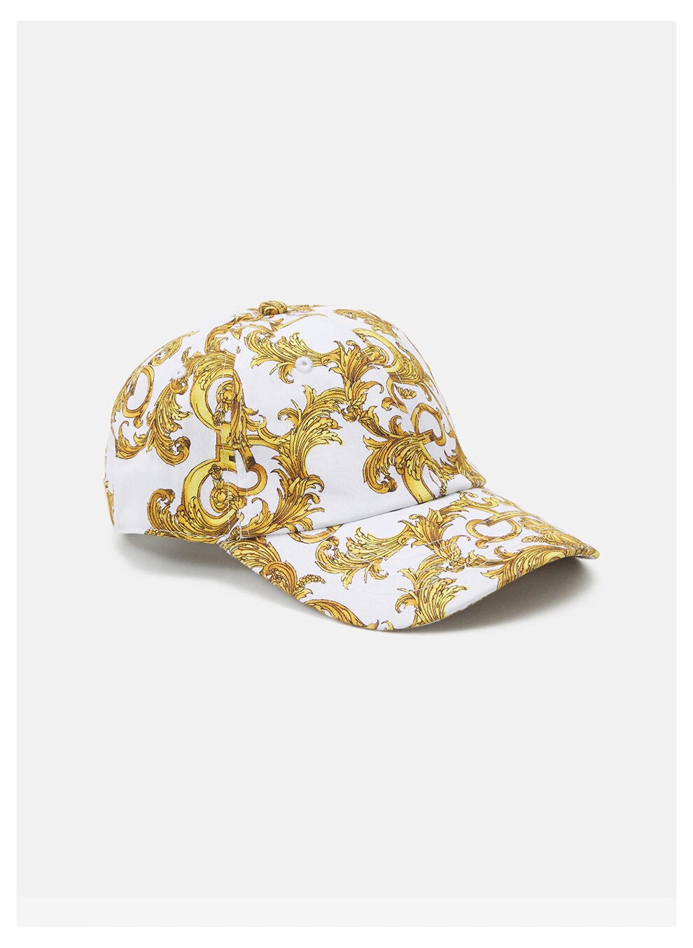 jeans couture 范思哲 新款男女通用棉质巴洛克印花鸭舌棒球帽帽子
