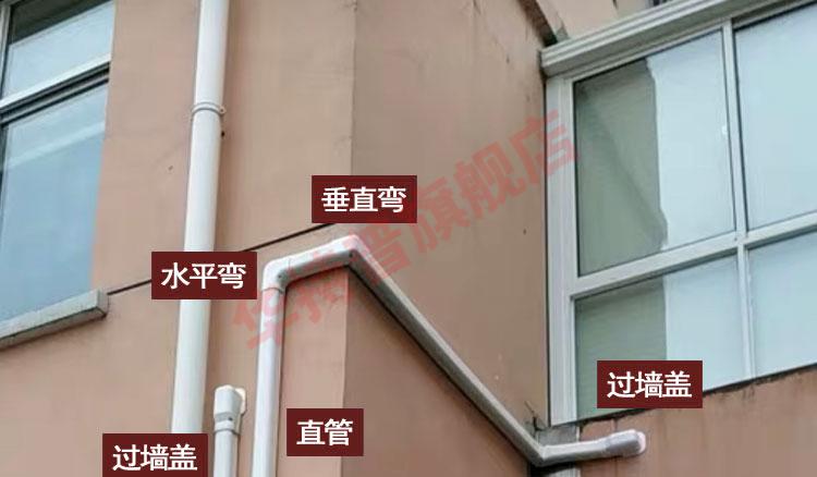 中央空调装饰管槽pvc铜管道套遮挡室内室外安装保护外机包管白色