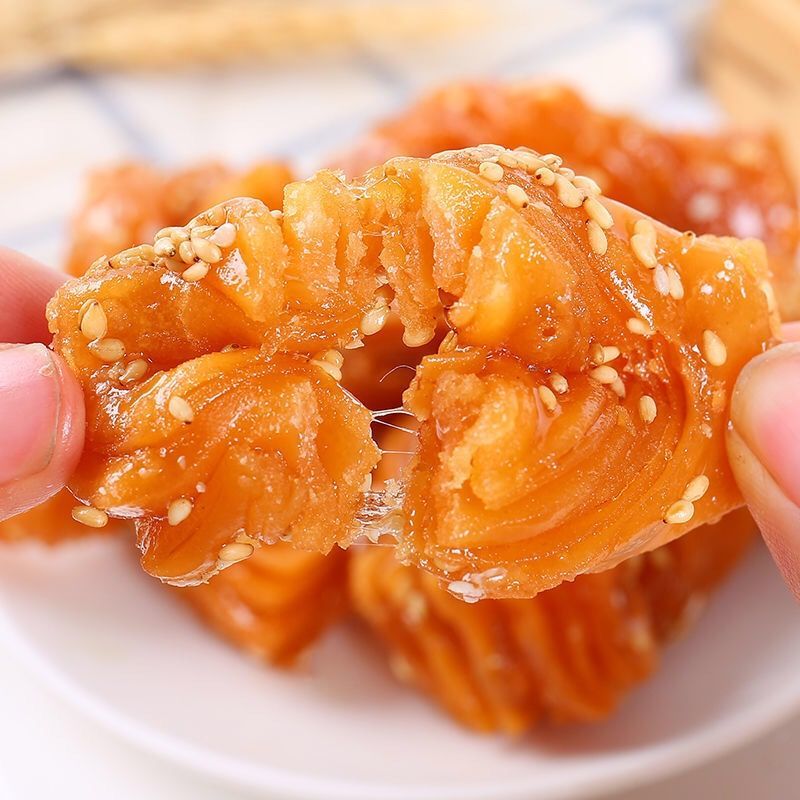 纯手工蜜三刀蜜翻花蜜麻花条山东传统糕点心多口味蜜麻条促销2斤装