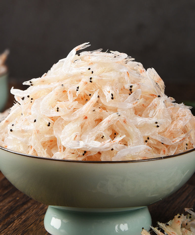 岚海渔歌虾皮虾皮特一级淡干新货生晒虾皮新鲜大虾皮出口级淡干虾皮