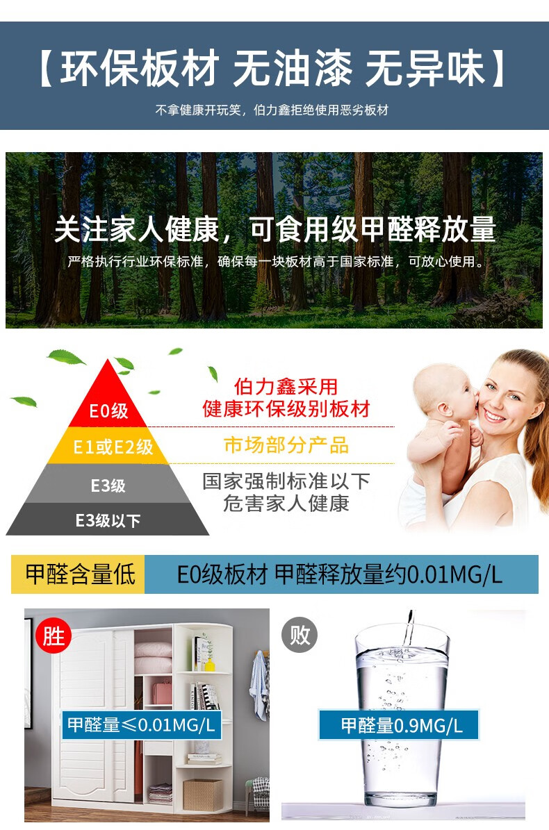 卡汐沐 衣柜 推拉门简易组装大衣柜现代简约实木衣柜家用卧室衣柜定制 长80X高200主柜【非主图款】 需自行组装