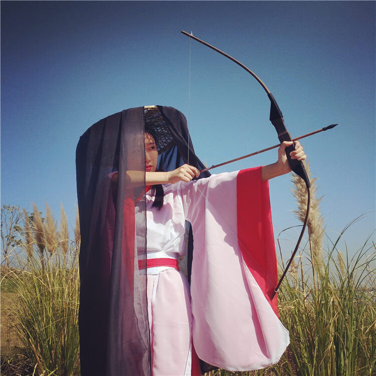 斗笠帽面纱古风女薄纱遮脸古代头纱汉服古装女侠客舞蹈镂空竹编 46