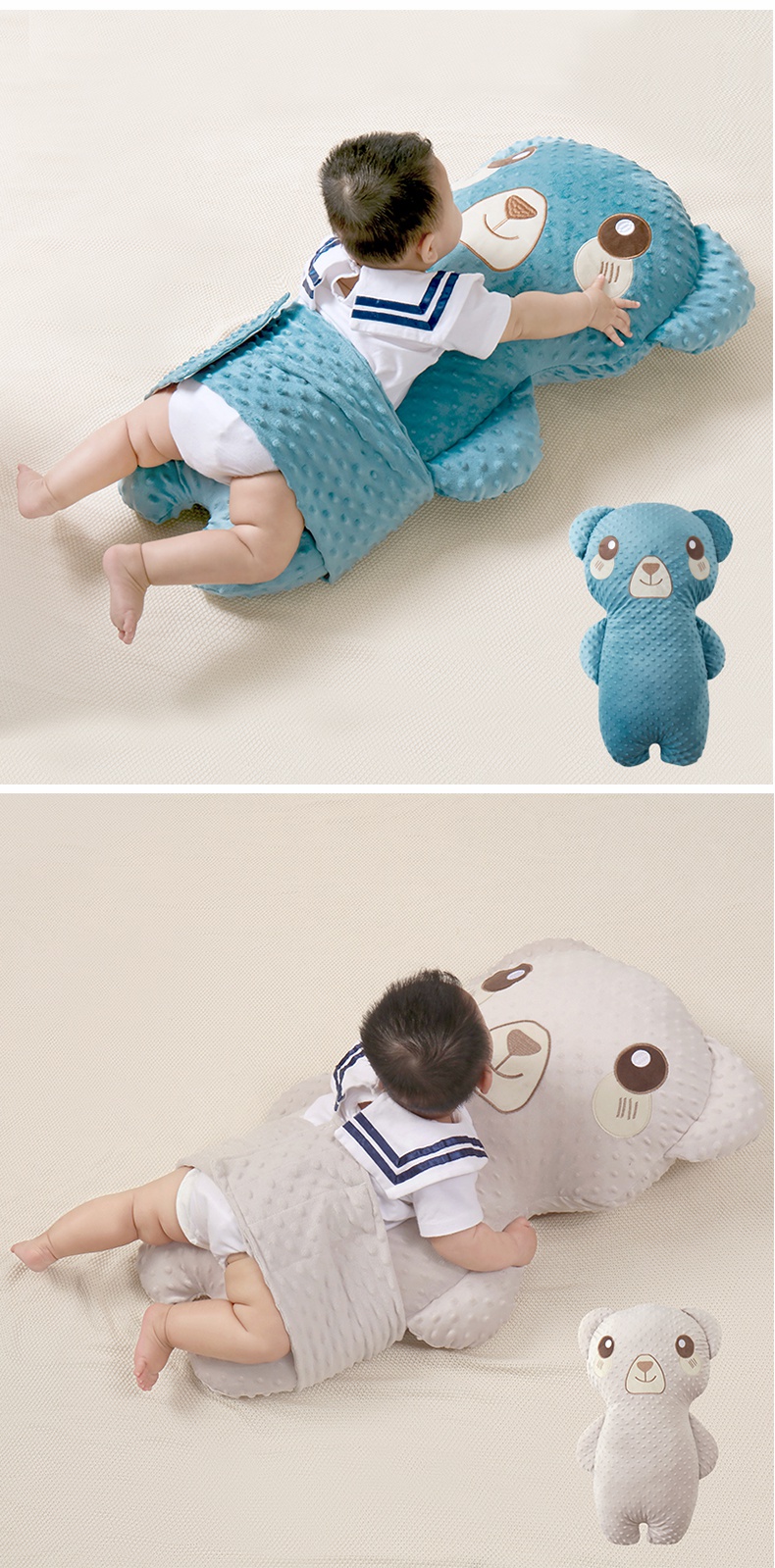 德国大白鹅安抚枕新生婴儿排气枕宝宝防胀气肠绞痛飞机