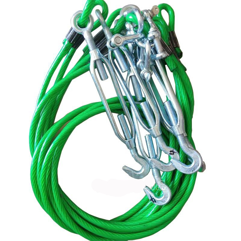 适用于半挂高栏货车车厢钢丝拉绳固定货箱立柱拉绳横斜拉配件篷布绳