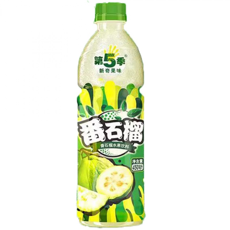 第五季果汁 450ml/瓶 多规格 5季番石榴饮料 水果汁芭乐汁饮 水蜜桃味