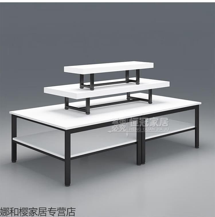 超市中岛柜展示台展示架母婴堆头服装店鞋店台商用展台 长200宽100高