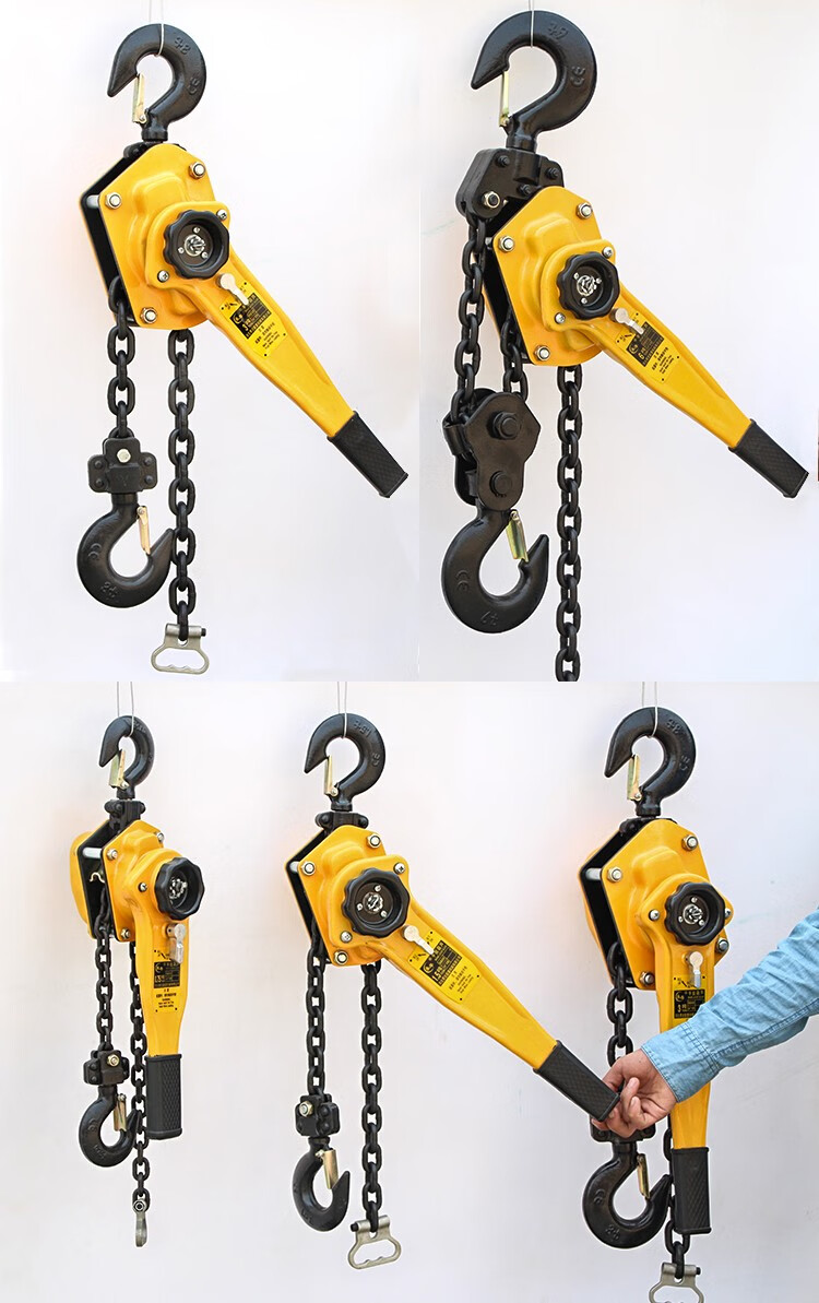 手扳葫芦手动牵引起重起吊工具便携式紧线器链条手摇拉紧器省力顺滑