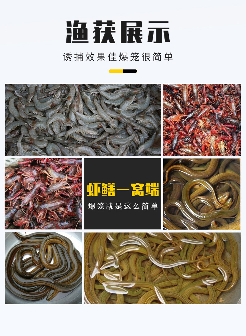 闯鼠小鱼饵料抓小龙虾药河虾黄鳝泥鳅螃蟹鳝鱼小鱼虾笼专用诱饵湿饵