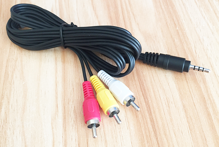 机顶盒dvd音视频av连接线卫星锅vcd三色红白黄莲花头一分三信号线 三