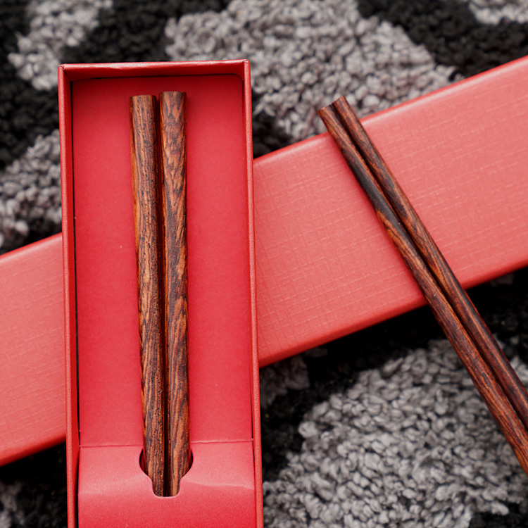 黄花梨筷子精品红酸枝木筷子礼盒装红木筷子花纹好看沉水2双礼盒装