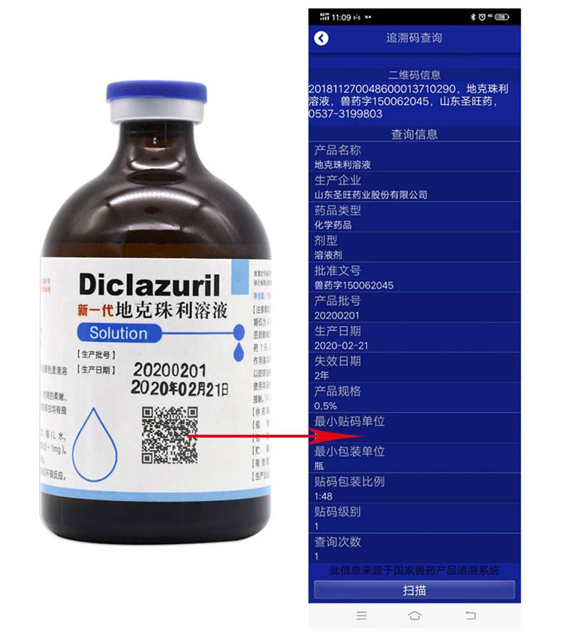 兽药地克珠利溶液百球清鸡鸭鹅球虫药兔球虫药狗猫鸡用兽用球虫清1瓶