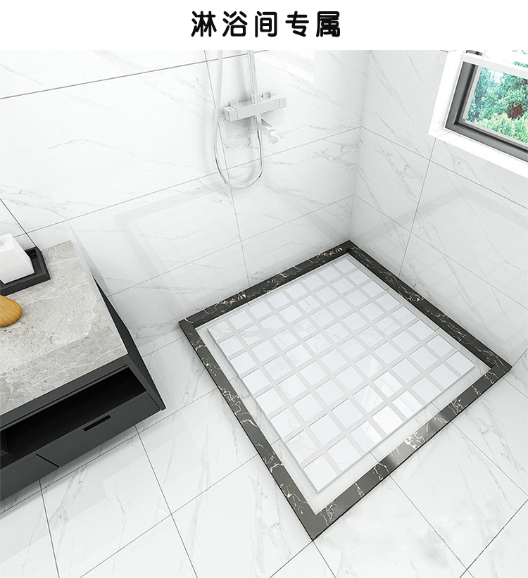 淋浴房防滑石 淋浴房通体大理石垫脚6001200卫生间浴室拉槽凹凸地板石