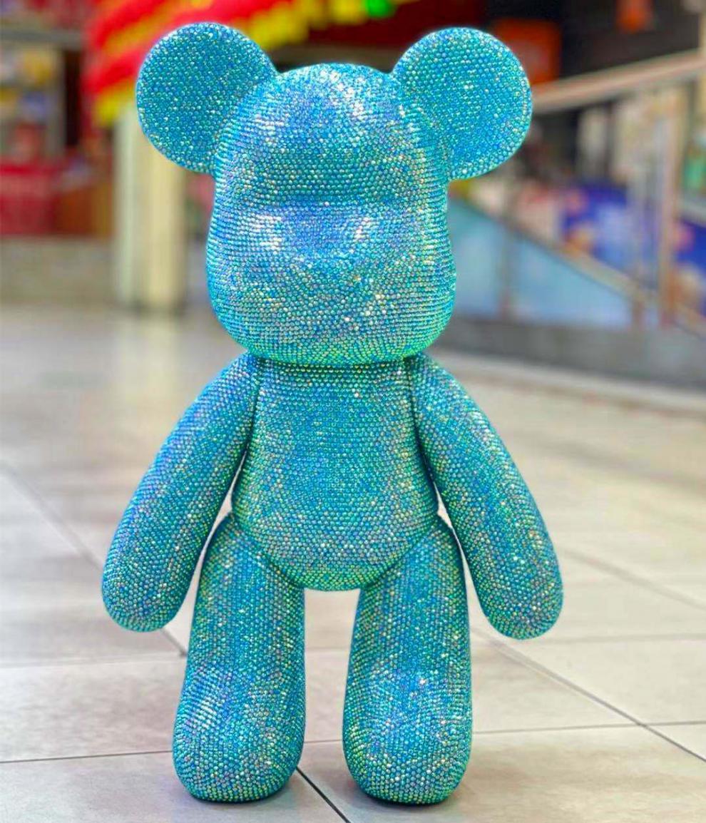 果冻荧光黄钻 熊diy材料包 34cm【图片 价格 品牌 报价】-京东