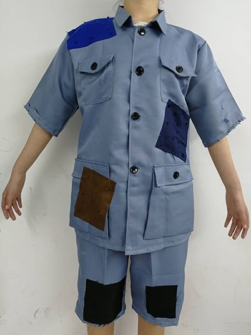 阁版乞丐服套装搞笑叫花子服装古代丐帮要饭衣服补丁演出服破烂古装男