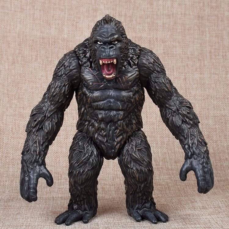 金刚大战哥斯拉金刚骷髅岛kingkong大猩猩模型摆件公仔玩具站高约18