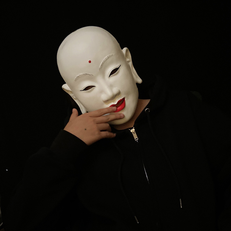 火锅英雄面具 万圣节小丑男女脸影视周边抖音化妆舞会道具唐僧 唐僧