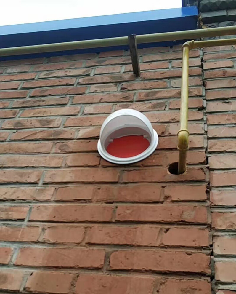 劲诚不锈钢外墙风帽止回阀风罩油烟机出风雨帽雨球形风帽150100mm