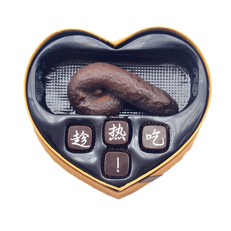 生日恶搞整蛊礼物手工巧克力大便可以吃的屎粑粑翔创意带蛆大便1坨