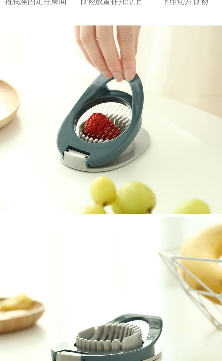 分切蛋器家用不锈钢切皮蛋鸡蛋神器分割器松花蛋切花式切片器【图片
