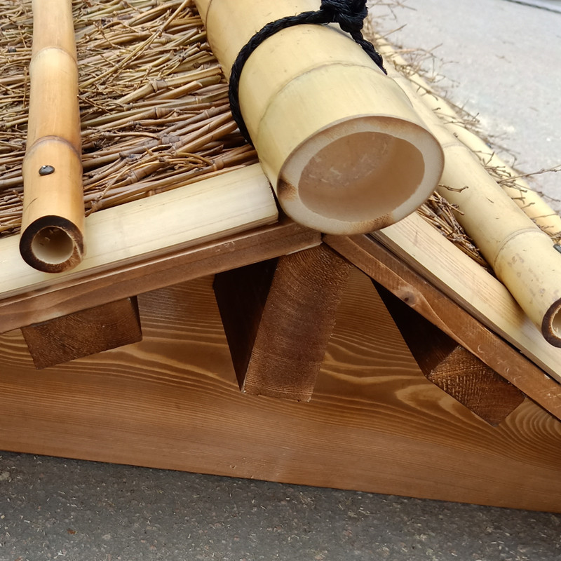 采缇新中式竹门楼庭院装饰门竹木大门户外围栏篱笆别墅院子防腐耐用