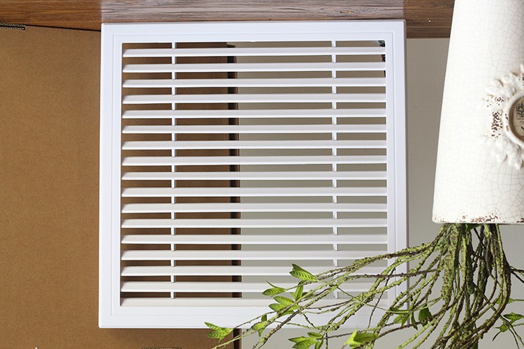 400塑料方形通风口百叶窗排风口防雨百叶单层出风口吊顶检修口开孔