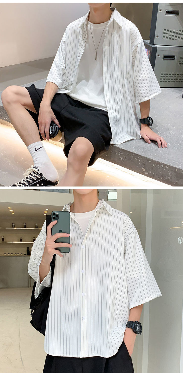 黑衬衫 白t恤 牛仔短裤(三件套) 2xl【图片 价格 品牌 报价】-京东