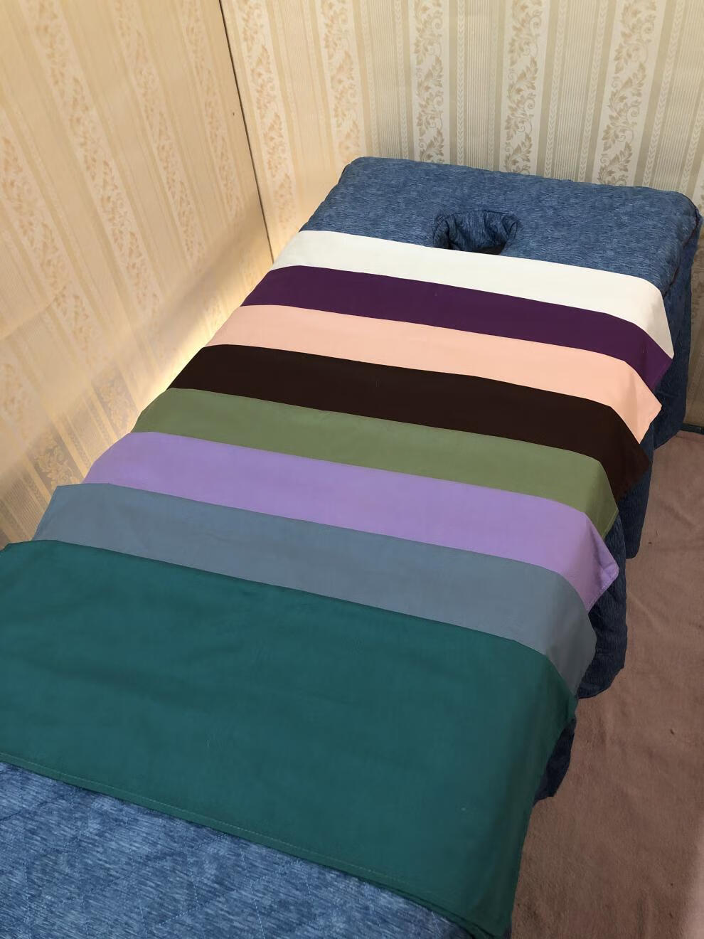 棉按摩巾推拿巾按摩布推拿布棉手布治疗巾美容院推拿馆专用毛巾f1粉色