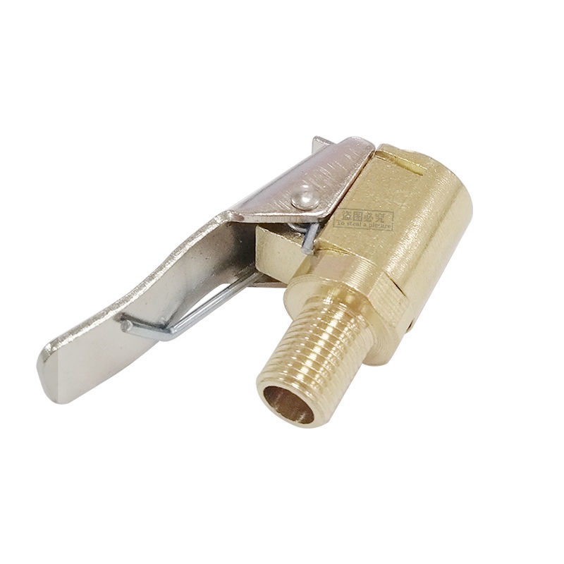 气嘴转接头汽车打气泵配件轮胎快速转换头夹式气嘴车载充气泵接头1个