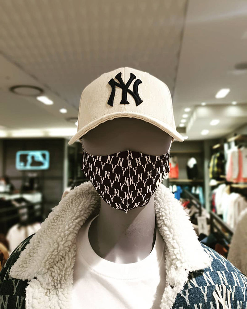 恒坤网红口罩男女3d立体时尚潮牌mld口罩ny印花老花满标新款轻薄透气