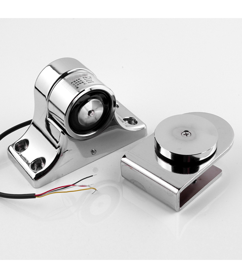 万达款专用常开电磁消防电磁防火门释放器消防联动反馈玻璃门门吸无框