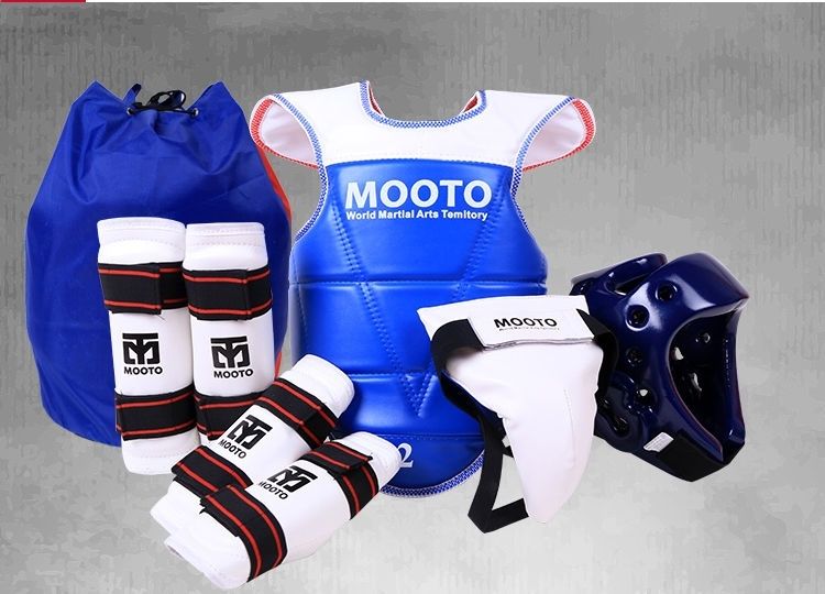 跆拳道护具全套儿童道馆实战训练五八件套比赛型成人加厚搏击用品备注
