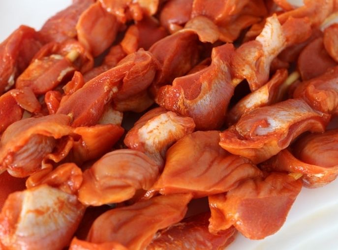 烧烤串鸡胗串1820串包户外烧烤串串香食材冷冻品400g鸭胗串1袋鸡胗串1