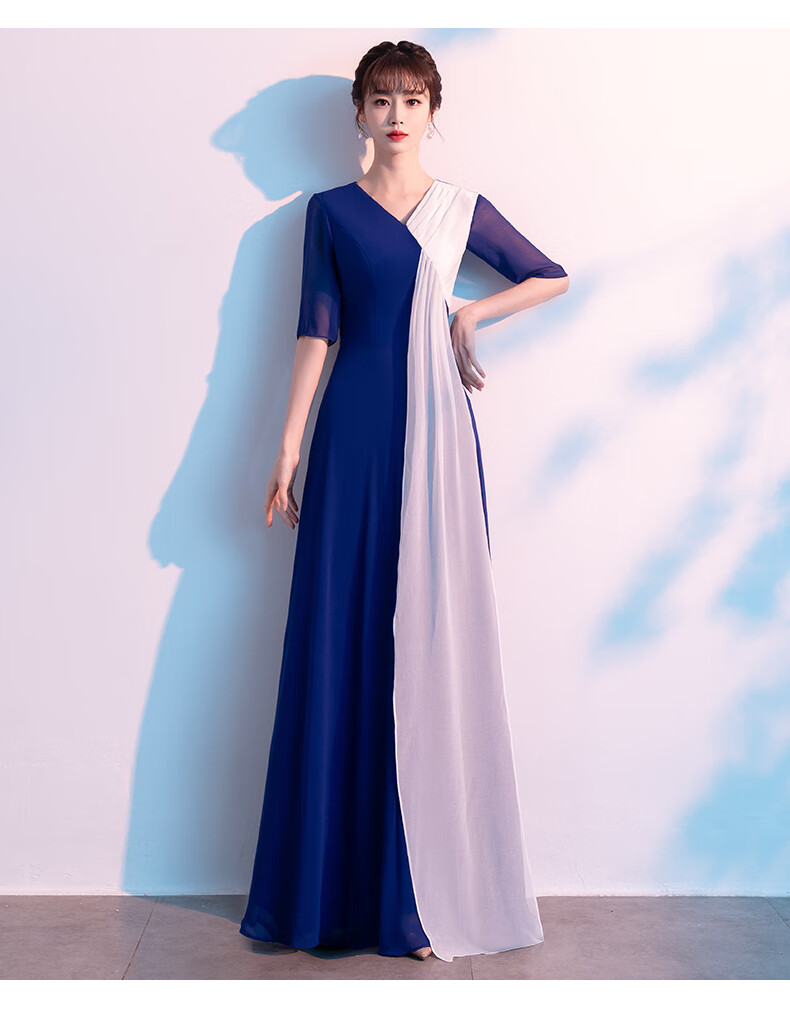 成人独唱舞台演出服指挥合唱团礼服黑色红色量身定制不退不换联系客服