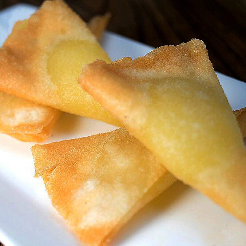 榴莲角油炸小吃速冻半成品广式茶点心甜品榴莲酥饼 4包