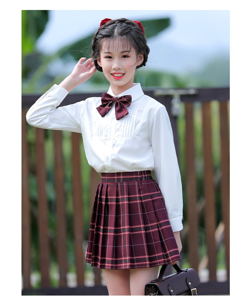 exemaba儿童jk制服裙正版秋冬女小学生校服女童毛衣外套新年套装全套