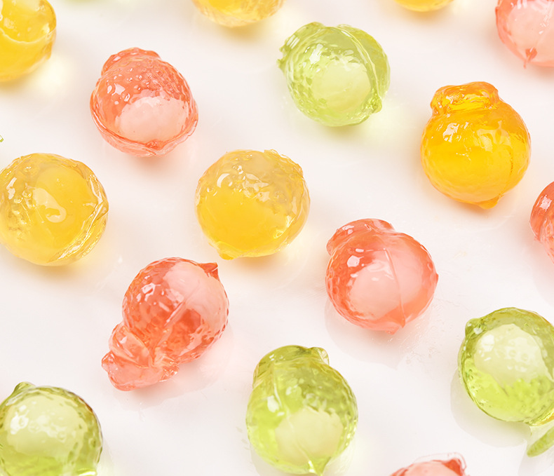 橙伯乐爆浆果汁软糖高颜值糖果礼盒装零食新年情人节礼物400g芒果爆浆