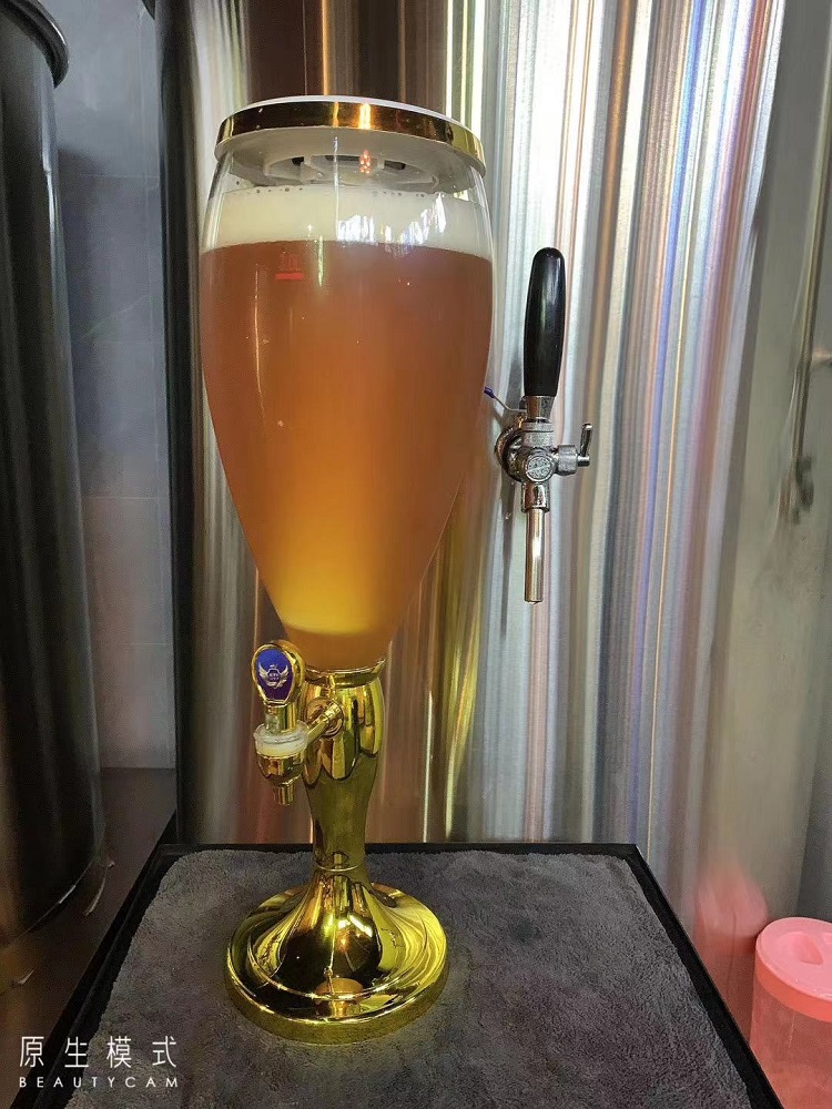 2021新品海伦司同款创意七彩发光扎啤炮酒吧商用酒炮3升啤酒炮酒具分