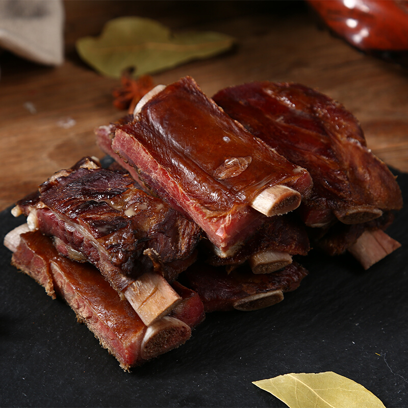 四川重庆特产腊排骨肋排排农家自制柏树枝烟熏腊肉无大骨腊味500g500g