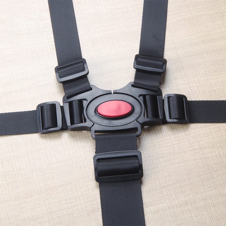 儿童餐椅推车三点式安全带婴儿车推车配件宝宝椅五点式卡扣通用童车绑