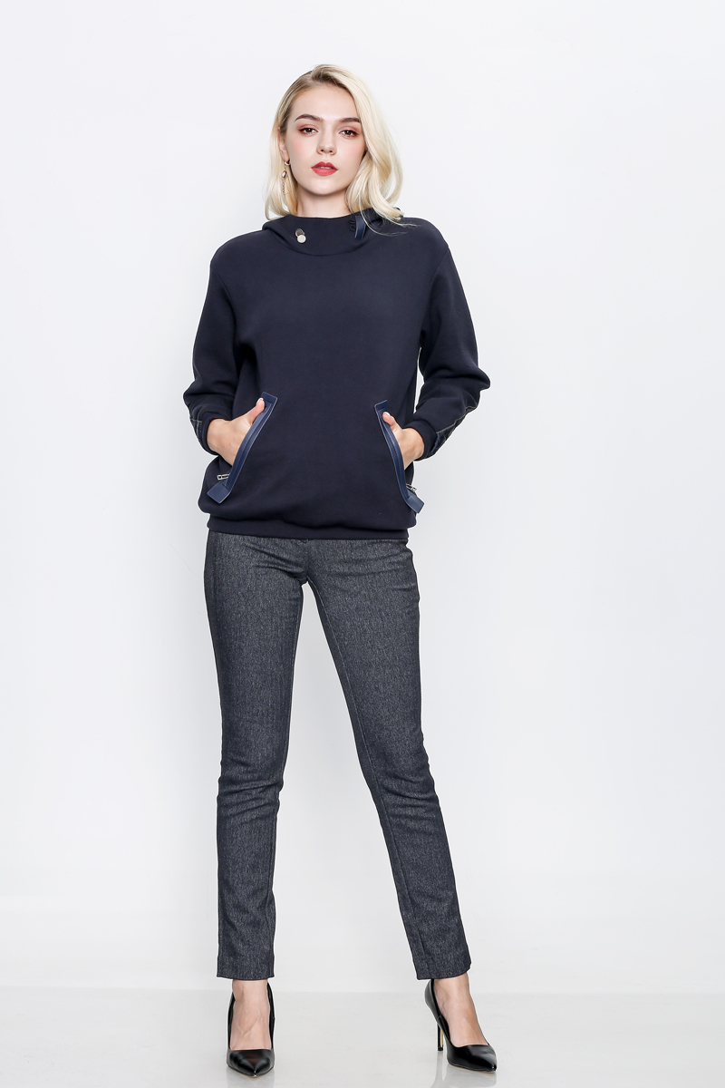 喀啦carablue女装时尚休闲简约针织套头衫kb173mwt0066橘红色o1as