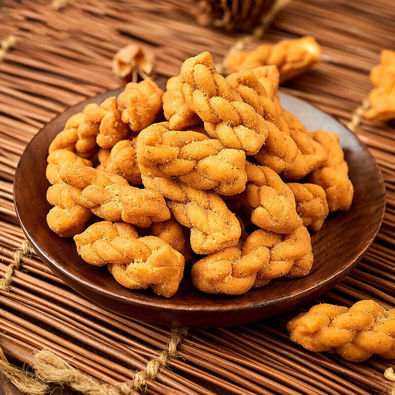 众望小麻花袋装装独立包装办公零食休闲小吃食品500g蜜汁蜂蜜口味500g