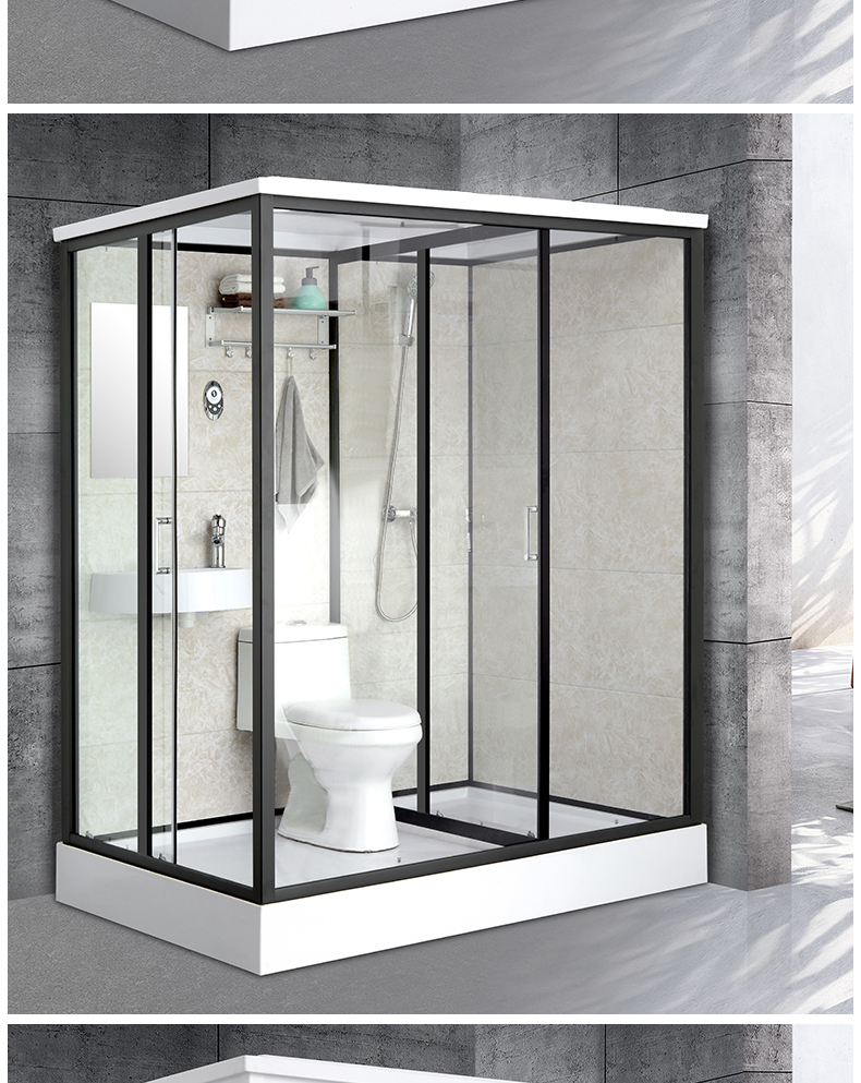 银枪整体淋浴房整体卫生间一体式整体淋浴房家用浴室一体式卫生间干湿