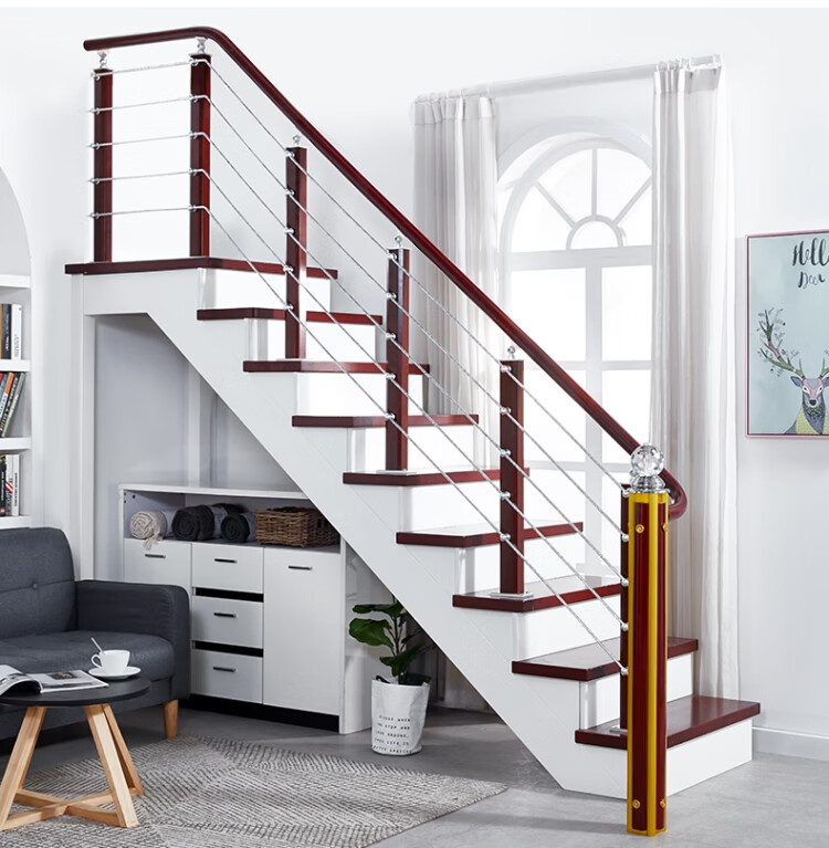 楼梯扶手护栏铝镁合金加厚立柱室内家用栏杆欧式复式简约现代护栏