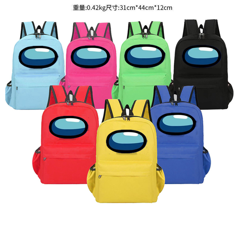 太空狼人杀书包among us小学生书包儿童游戏周边双肩背包初中生个性潮